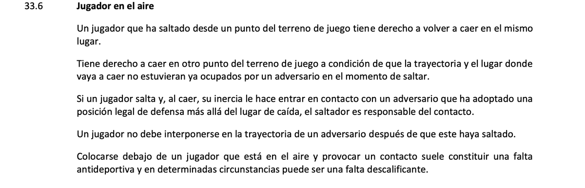 winnfts's tweet photo. @Arbitrando2 Además, cuando el atacante inicia la acción de salto, el defensor no se encuentra en el lugar de caída sino que se dirige hacia ella. Por tanto, ¿no se interpondría en la trayectoria después de que el atacante haya saltado? https://t.co/hj0cY09tNO