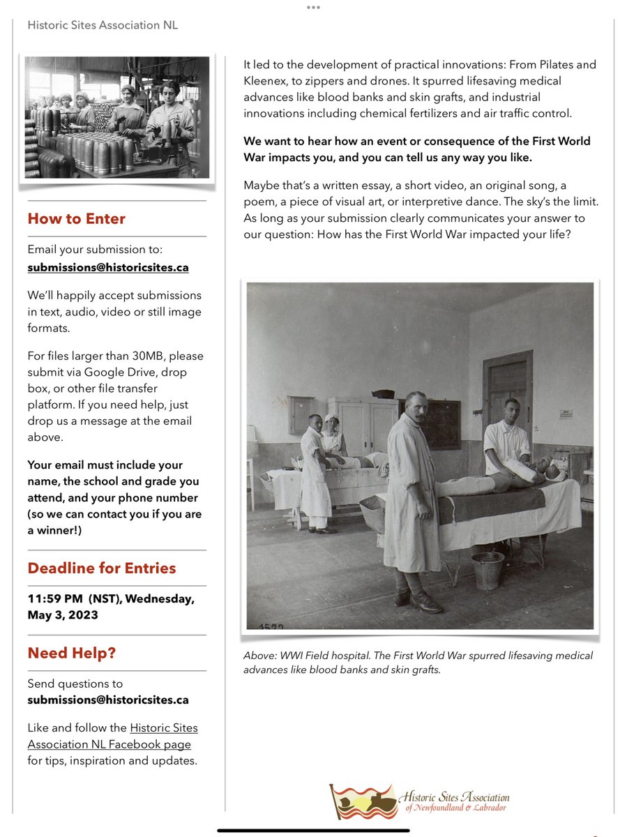 Great opportunity for a grade 7 to 12 student, win a trip of a lifetime, deadline to apply May 3rd