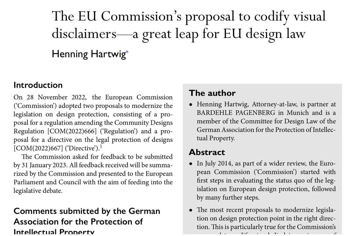 HenningHartwig_'s tweet image. Oops … I did it again (just released): academic.oup.com/jiplp/advance-…
 
@JIPLP @GRUR_ORG @EU_Commission 

#designlaw

#DesignPatents