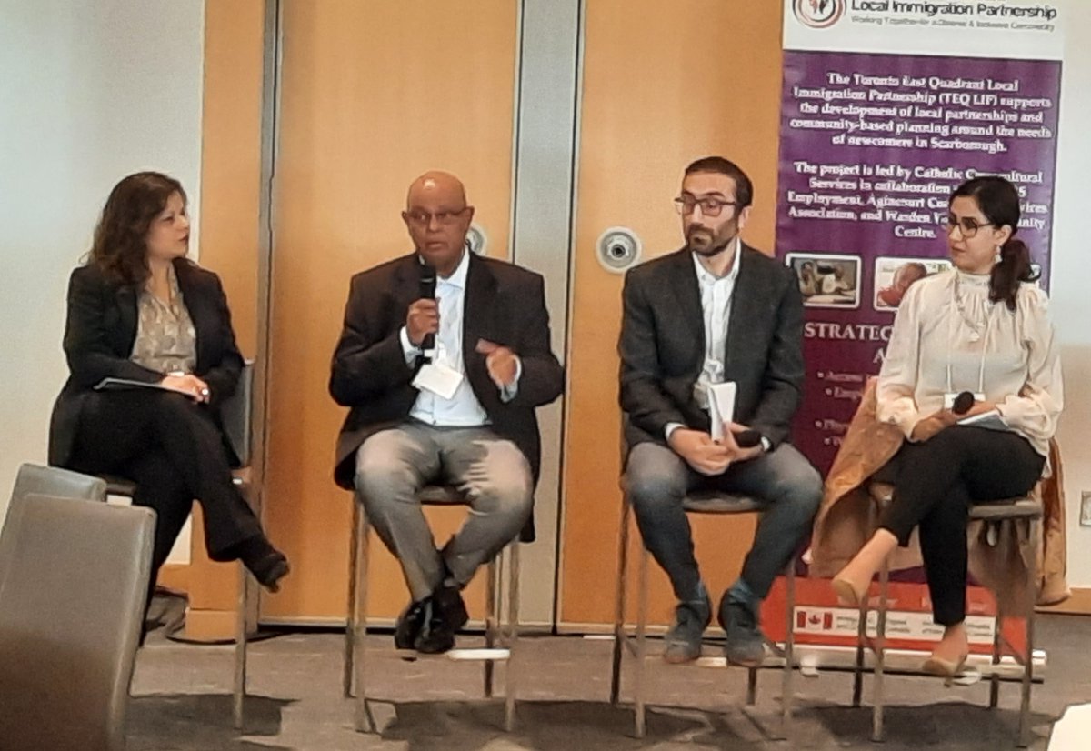 Our CEO Ahmed Hussein is now at the <a href="/TEQ_LIP/">Toronto East Quadrant LIP</a> #BRIDGES2023 forum, participating in the discussion on Accessible Service Delivery. We're thrilled to have him represent #TNO at this important event!