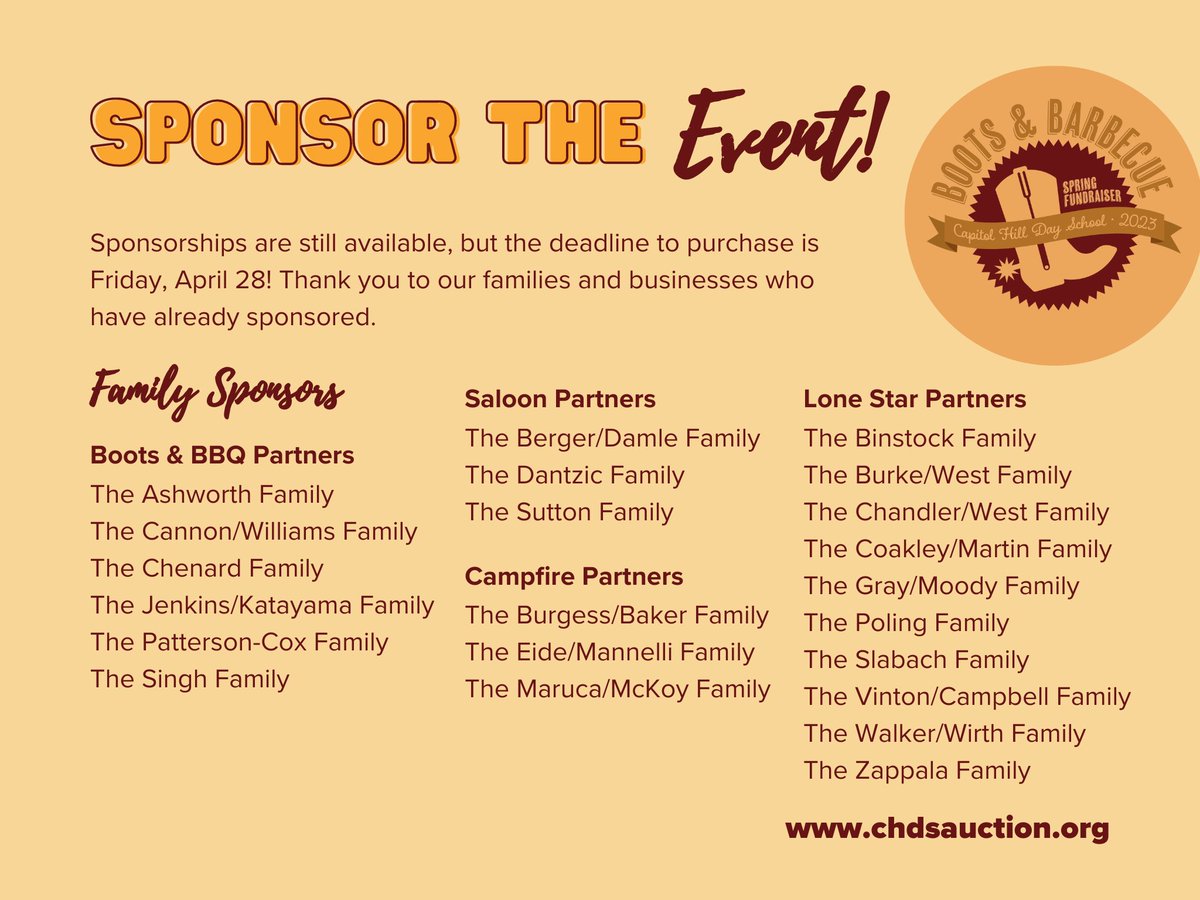 explorewithCHDS's tweet photo. 🎟️🤠 Only 2 days left to lasso your tickets and join us at our annual Spring Fundraiser! Visit https://t.co/txJ2eq8HXx to buy your tickets, sign up to Party with a Purpose, and more! https://t.co/UDPwdynw2T