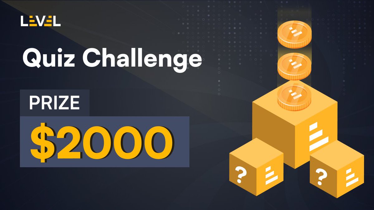 Indulge us as we celebrate our impressive milestone of $12B in Total Trading Volume with the #LEVEL QUIZ CHALLENGE 🎉

Test your comprehension of Level Finance by completing ten effortless questions for the opportunity to be among the 20 triumphant champions.

Duration: April