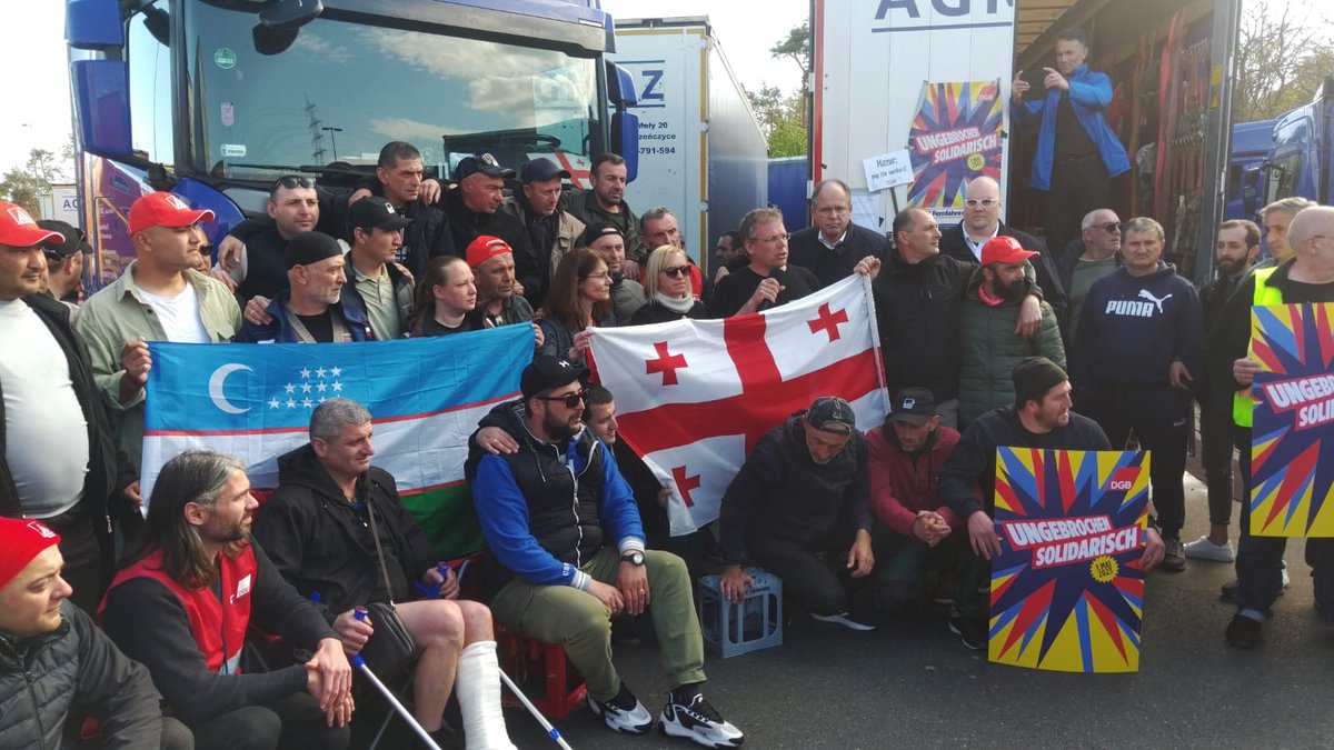 AtemaEdwin's tweet image. And there is a victory in Grafenhausen:

These drivers were treated like animals, or easy prey, by this company – but they’ve fought back like a pack of lions and won this dispute.