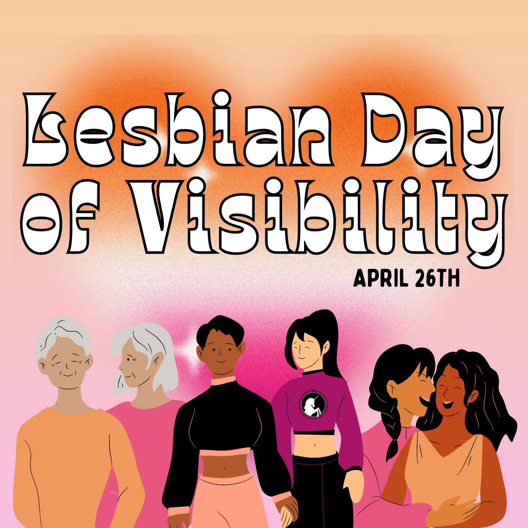 Happy Lesbian Day of Visibility! At BAGLY, our lesbian friends and family are seen, heard, supported, and loved today and every day. 🧡🤍💗