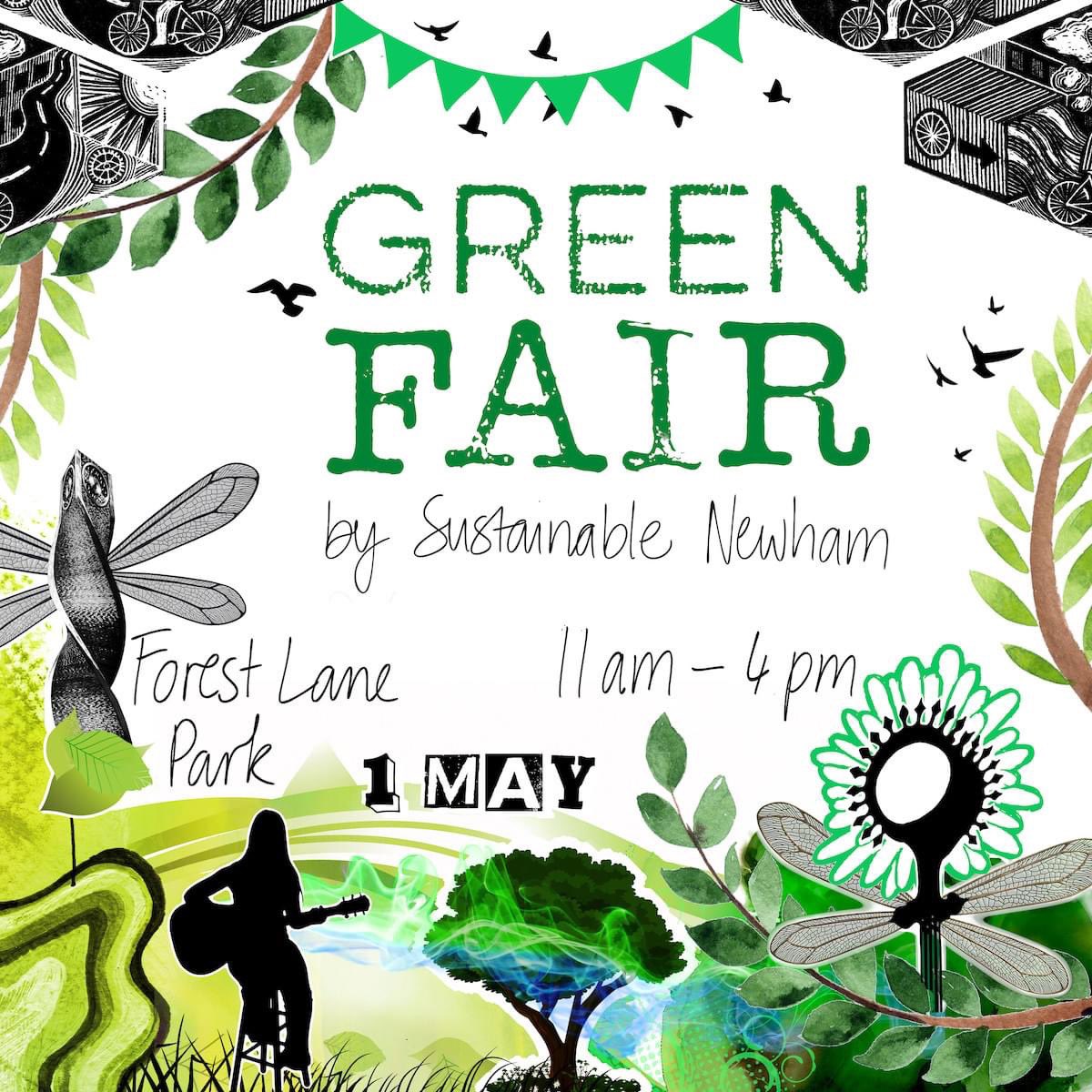On 1 May, bank holiday Monday, our network <a href="/SustainableNewh/">Sustainable Newham</a> is hosting #NewhamGreenFair with over 60 community groups and activists participating.  Please come along to Forest Lane Park from 11 to 4. It will be awesome. Full programme at greenfairnewham.org