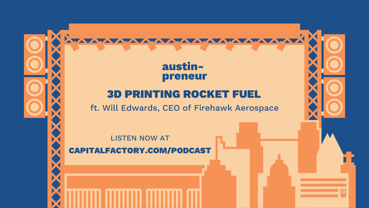 🎤 NEW EPISODE 🎤

Tune in to Austinpreneur's latest episode with <a href="/Nick_Spiller/">Nick Spiller</a> and special guest Will Edwards — CEO of <a href="/FirehawkAero/">Firehawk</a>.

👉 Hear how Firehawk is improving the way we develop engines for rocket propelled systems! 🚀

Listen now at hubs.ly/Q01MRqsh0