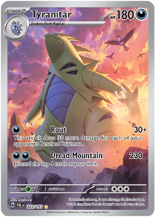  86 On Twitter RT PokemonTCG Tyranitar Illustration Rare From 