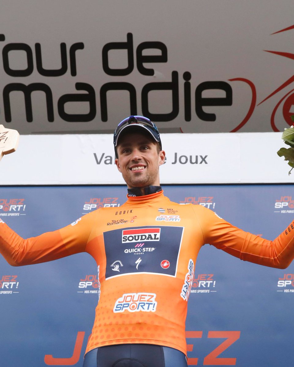 SEGcycling's tweet photo. 🥇 Uncontested! @EthanVernon22 scores his fourth win of the season after nailing the sprint that decided the first road stage of the #TDR2023🇨🇭 and he moves up to the overall lead! https://t.co/TFPYlleBir