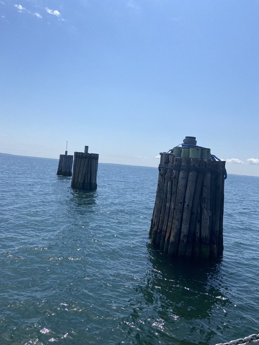 Lizeyesofblue's tweet photo. Heading to Cape Cod #ferry #LongIsland #ocean #pilings https://t.co/eGs9VCig13