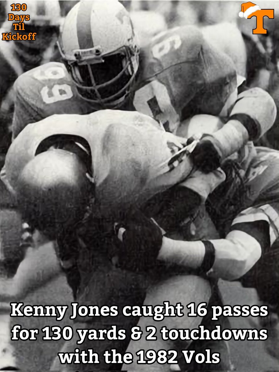 130...

Jones came to UT out of Nashville's Stratford High School. 1978-79 he was a defensive lineman. He recorded 73 tackles with 4 sacks.

After a redshirt season in 1980 he moved to tight end for 1981-82. He caught a pair of 2 point conversions in the 1982 upset over Alabama.