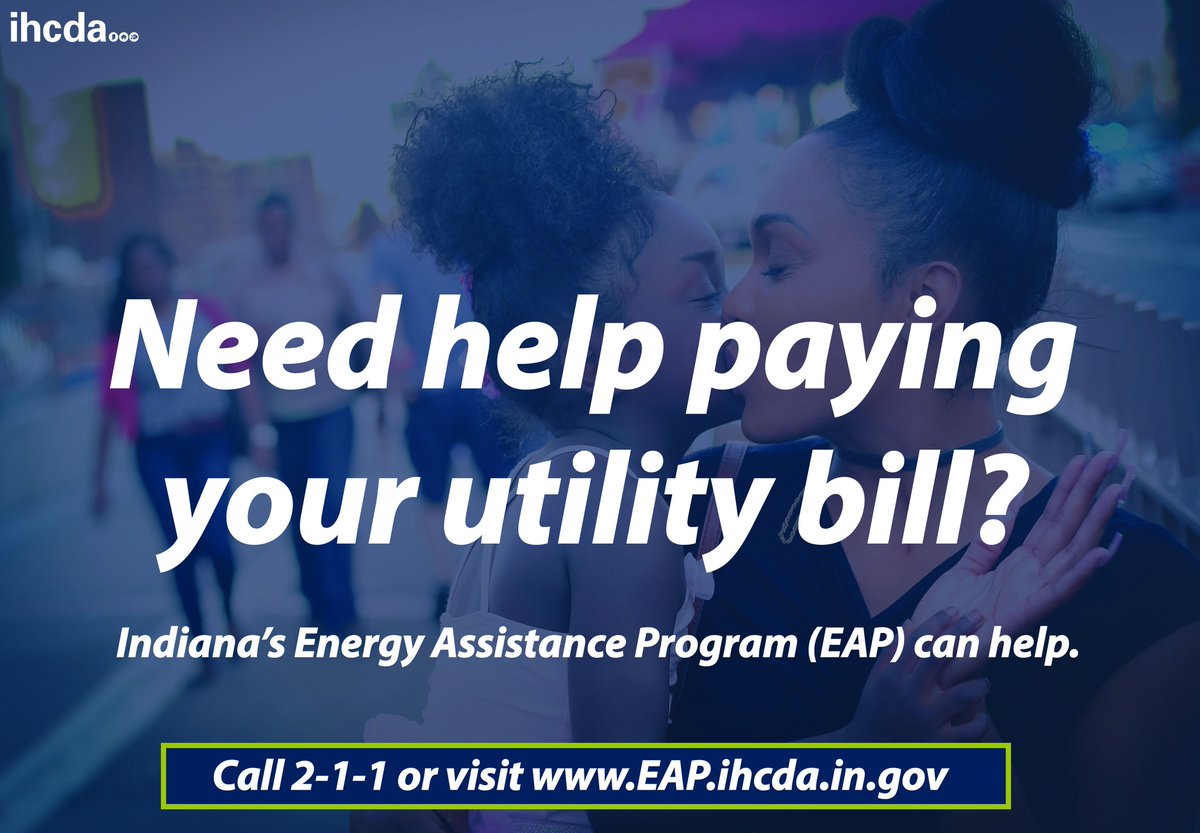 LGSuzanneCrouch's tweet image. Do you or someone you know need help paying utility bills? Applications for the @IHCDA Energy Assistance Program (#EAP) and Low-Income Household Water Assistance Program (#LIHWAP) close on May 15!

Apply here today! ➡️EAP.ihcda.in.gov