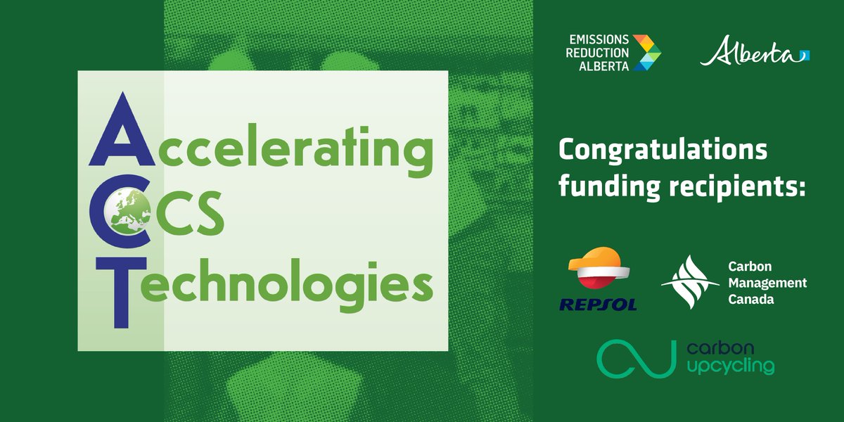 We are excited to announce $3 million in @YourAlberta TIER funds to support advances in three Alberta-led #CCS technologies @CarbonUpcycling @RepsolWorldwide @cmcghg @sonyasavage ow.ly/aRca50NUvco