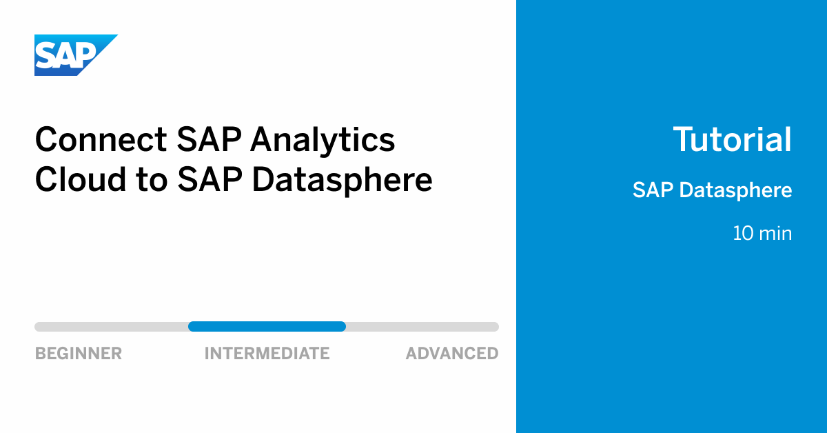 SAPCommunity's tweet image. 🛠️ 💻 Here is how to connect #SAPAnalyticsCloud to #SAPDatasphere in this tutorial.
Find out more 📖 sap.to/6019OrxML