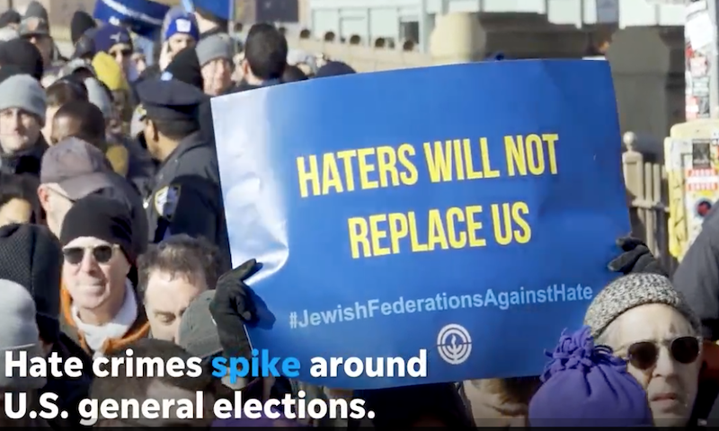 GoldbridgeInst's tweet photo. Hate crimes will spike around the 2024 presidential election, civil rights group warns

https://t.co/Ntadlpivpz

#stophate #endracism #systemicracism #racisminamerica #endwhitesupremacy #whitesupremacy #racism #discrimination #racialjustice #antiracist https://t.co/0Qi6oKyg7V