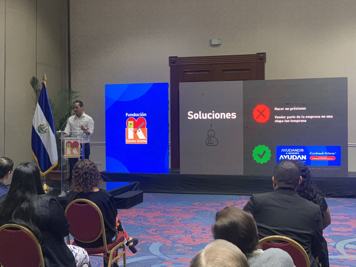 Esta mañana la Fundación Gloria Kriete, abre las inscripciones para que emprendedores sociales apliquen a fondos económicos a través del “Ayudando a quienes Ayuda”  @TN21sv