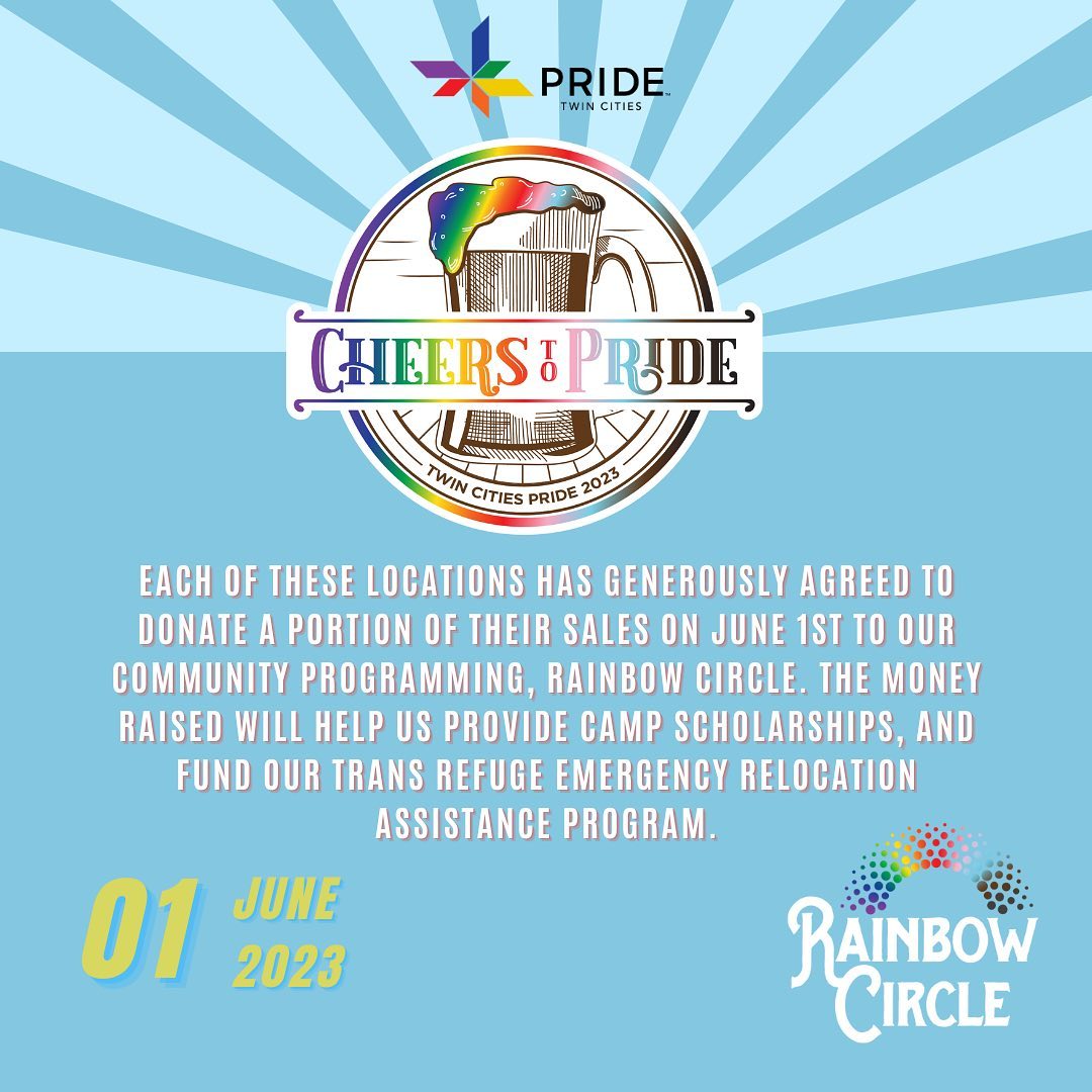 Our newest event, Cheers to Pride, is 38 days away and we are so excited to announce the participating locations! facebook.com/tcpride/posts/…