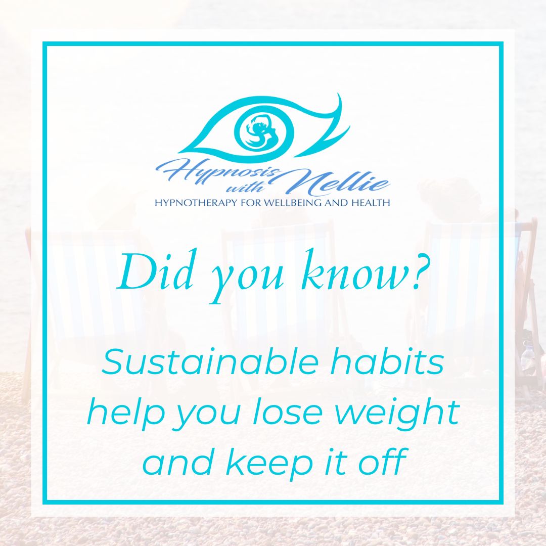 It's so tempting to fall for a fad diet or a lose weight quick scheme. But the truth is that if you want to lose weight and keep it off, you'll have to create habits that you can maintain for a longer amount of time #sustainableweightloss