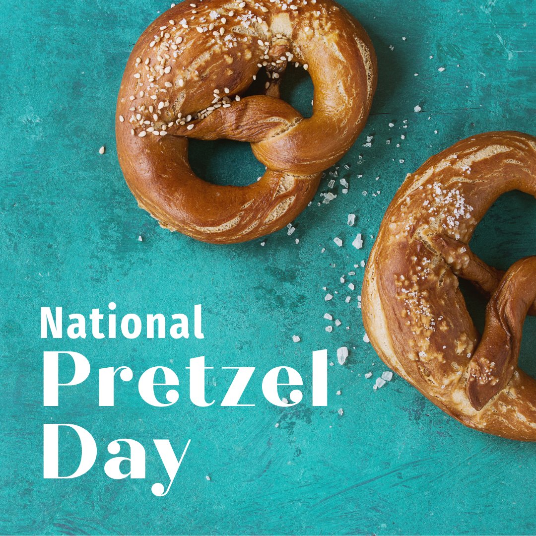 #NationalPretzelDay 
Tell us below if you dip in cheese or mustard
