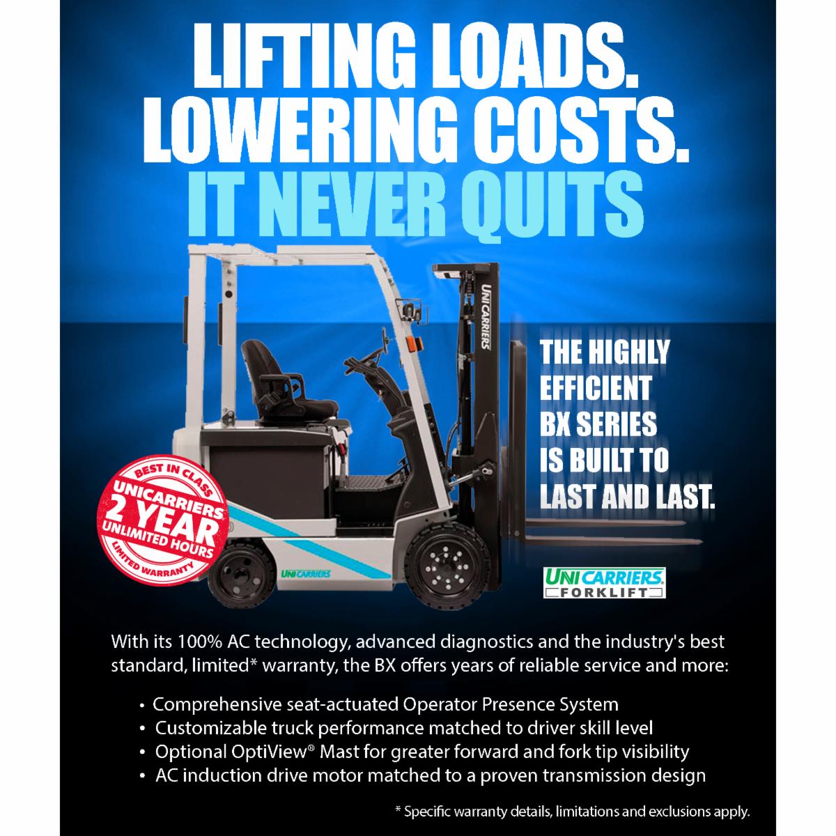 SelectEquip's tweet image. To learn more about Select Equipment&apos;s UniCarrier BX Series or to demo one, call us at 800-788-7869.

Or visit selectequipment.com/nissan-forklif…

#forklift #SouthernCalifornia #LosAngeles #warehousing #manufacturing #equipment