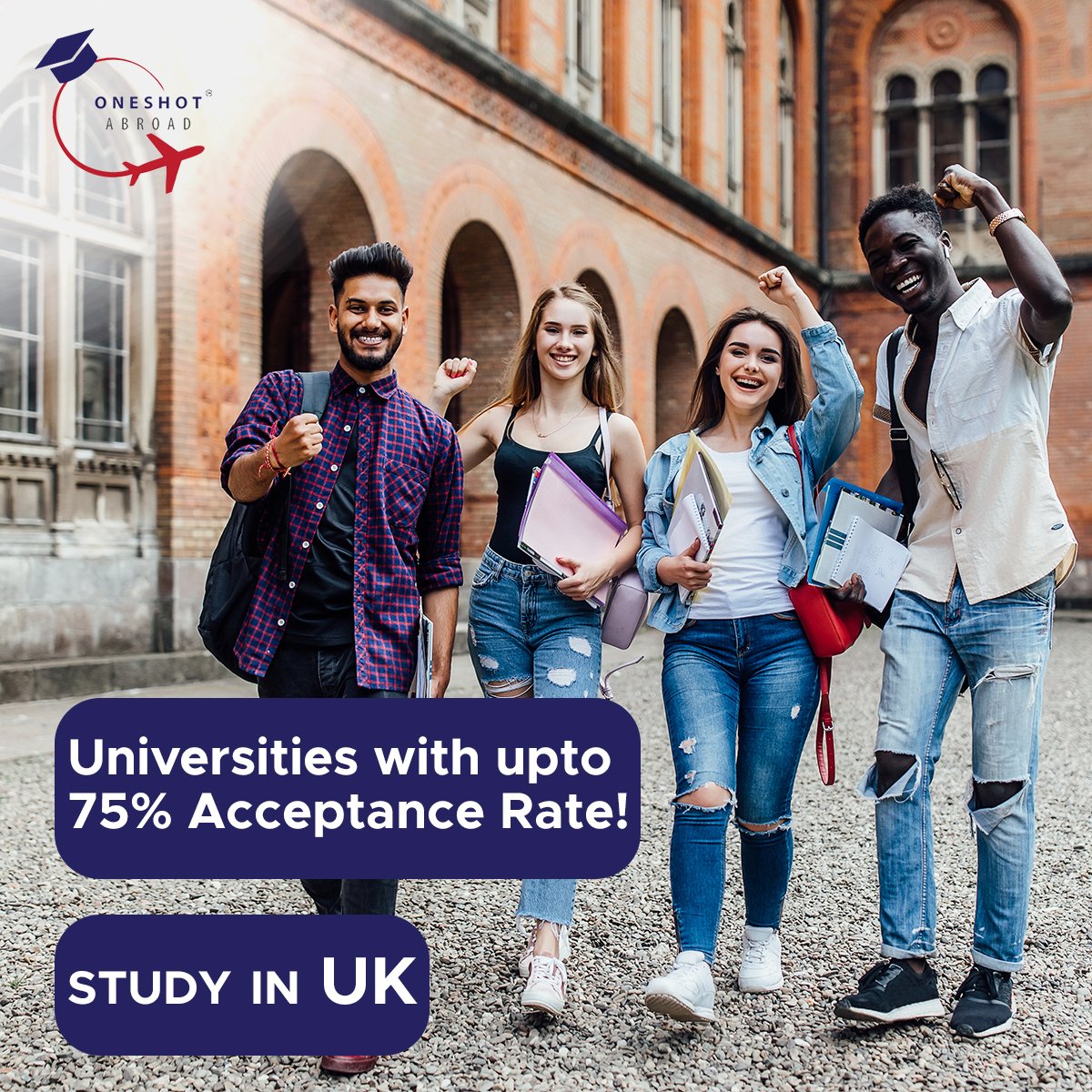 Universities upto 75% Acceptance Rate!

Study in UK!

Enroll Now @oneshotabroad
.
.
.
.
.
#studyincanada #studyinuk #studyinusa #studyabroad #expertcounsellor #expertcounselling #studyabroadconsultants #education