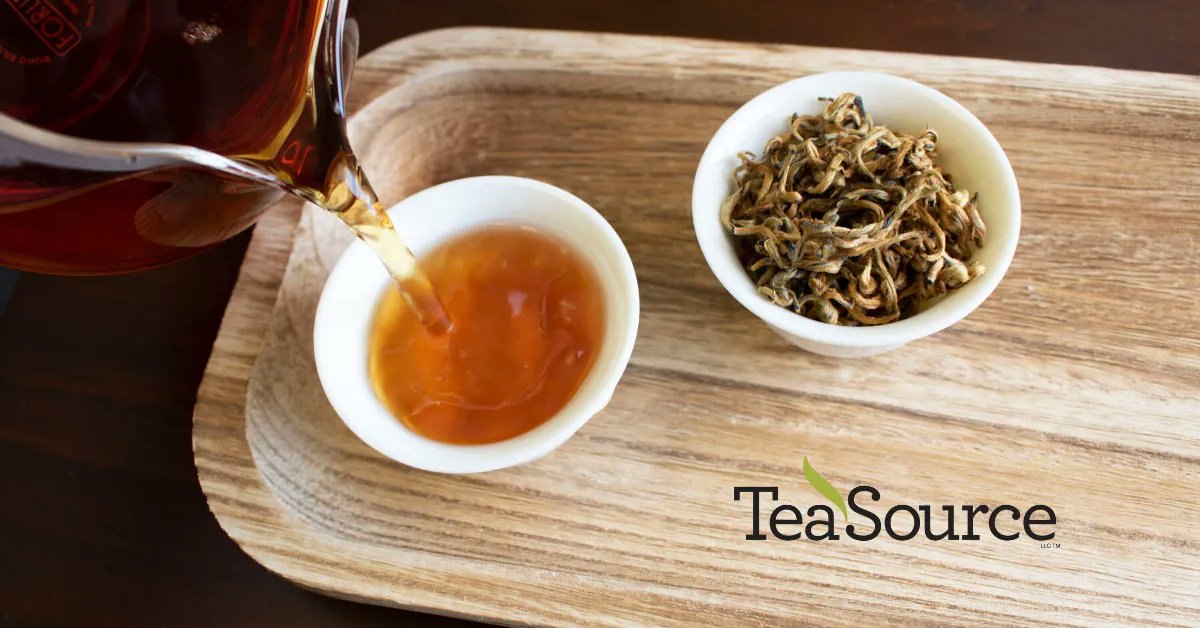 TeaSource's tweet photo. Yunnan Gold Buds captures the classics of Yunnan black tea character - silky in texture, brown sugar in aroma, &amp; sweetened grains/tobacco in the cup. https://t.co/6d6nVJGHtX 

#yunnan #blacktea #exploretea #experiencetea https://t.co/zx6uRLmXUd
