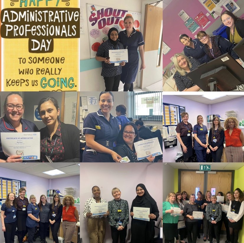 Happy national administrative day to our wonderful admin colleagues. We really could not do our jobs without you and we appreciate your support. Had a lovely day celebrating! <a href="/charlec17/">Carla Charles</a> <a href="/josellwright/">Joselle Wright</a> <a href="/laurapa89282238/">laura parsons</a> <a href="/loflahertymw/">Leanne O’flaherty</a> @OohMatron23 @shannaflet