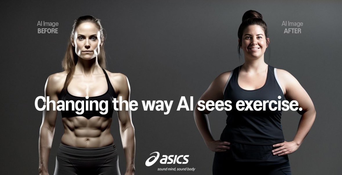 michaelmiraflor's tweet image. “Our aim is to teach AI that the benefit of exercise is not just on the body, but also on the mind.
 
Everyone can help change the way AI sees exercise by posting their exercise images online with #TrainingAI and tagging ASICS.”

asics.tv/trainingai