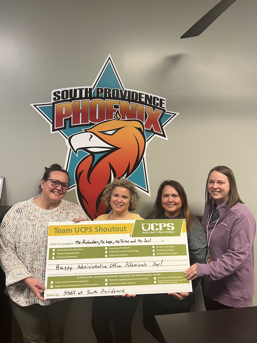 SteveCampbellnc's tweet image. Happy Administrative Office Professionals Day! Thank you for all that you do for South Providence! ⁦@AGHoulihan⁩ ⁦@SouthProvSchool⁩ ⁦@UCPSNC⁩ ⁦@blaise05⁩ ⁦@drjayjones⁩