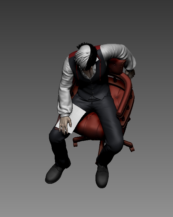 reebii1205's tweet photo. yeah, I can't do texture and render, my laptop will explore for sure. so here is a cheap polypaint version https://t.co/9NQt35lpHw