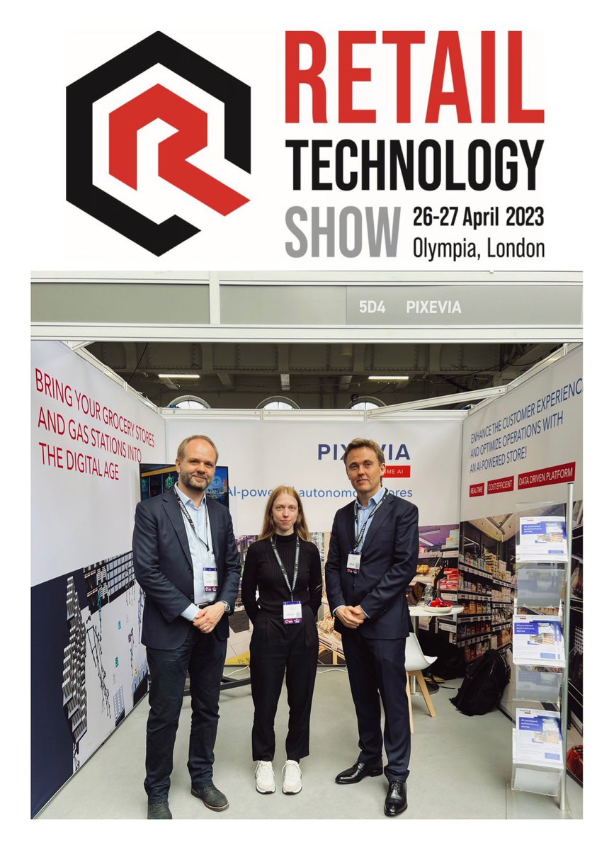 Pixevia's tweet photo. Let’s meet and talk about the future of convenience stores at Retail Technology Show. Stop by the PIXEVIA stand 5D4 and learn more about autonomous retail. https://t.co/DnLbx4GHZe