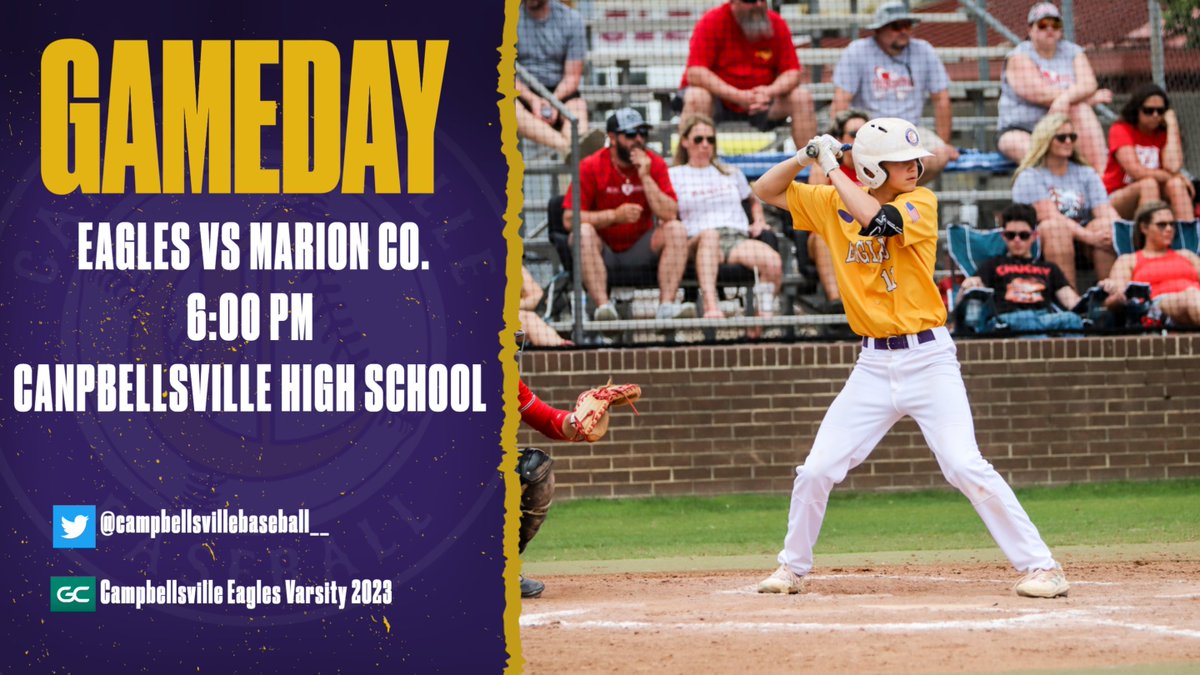 Eagles host Marion Co. tonight in a 6:00 Varsity game. The CMS Eagles will host Hart Co. following the varsity game. Tickets are available through cvilleathletics.com/tickets. Follow the action live on GameChanger. #AAIT #GOEAGLES
