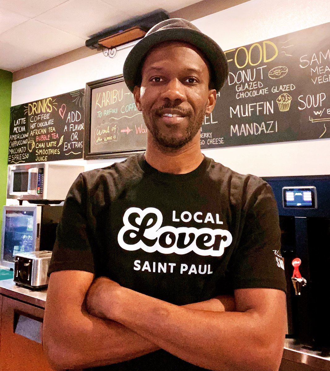 Saint Paul proud and strong 💪🏾 🗣️👏🏽

Come for the delicious coffee, stay for the community, friendship, and ambience! 

@SaintPaul @cityofsaintpaul 

#MyStPaul #LocalLover #minorityownedbusiness #supportsmallbusiness #supportcommunity