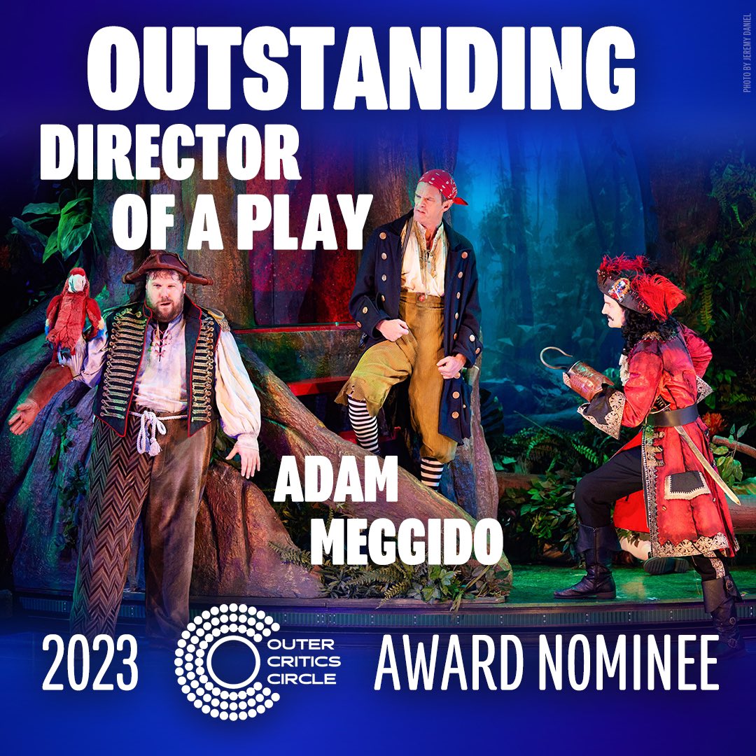 PeterPanBway's tweet photo. Peter Pan Goes Wrong, but make it right?? 🤩 Thank you to the Outer Critics Circle for 3 award nominations, including Outstanding New Broadway Play, Outstanding Director of a Play, @adammeggido, and Outstanding Scenic Design, Simon Scullion! 💚 #PeterPanBway https://t.co/HSlt4nA7bD