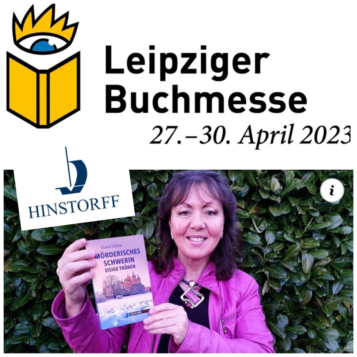 DiSalow's tweet photo. Samstag, 11 Uhr, Halle 2 Stand G101 bin ich mit all' meinen Krimis zum Signieren auf der Leipziger Buchmesse. https://t.co/Ze91NXL1NV