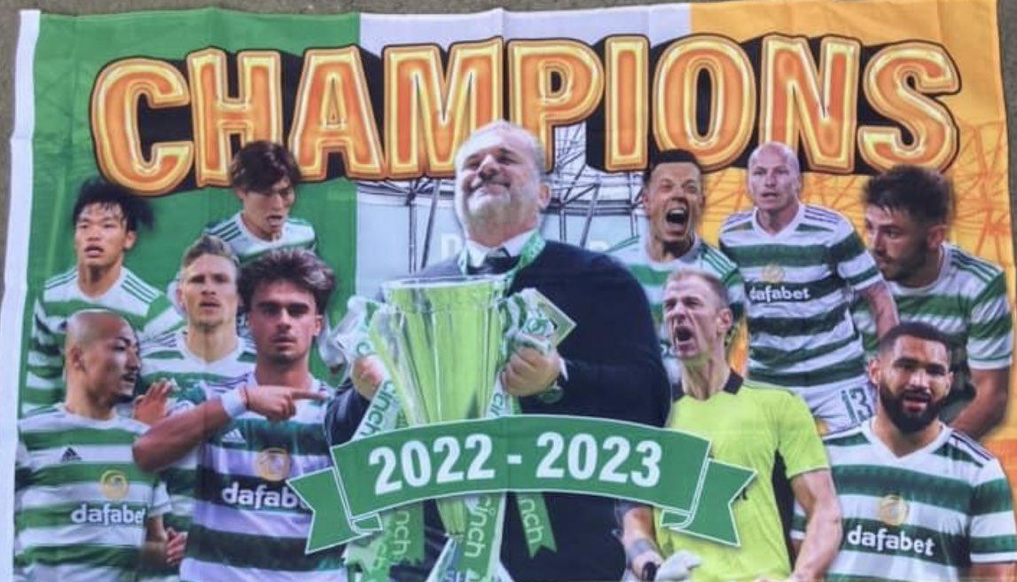 CELTIC CHAMPIONS FLAG 2022/2023 5x3 NEW 

£10 - hailhail-souvenirs.co.uk/product/celtic…

🍀🏆