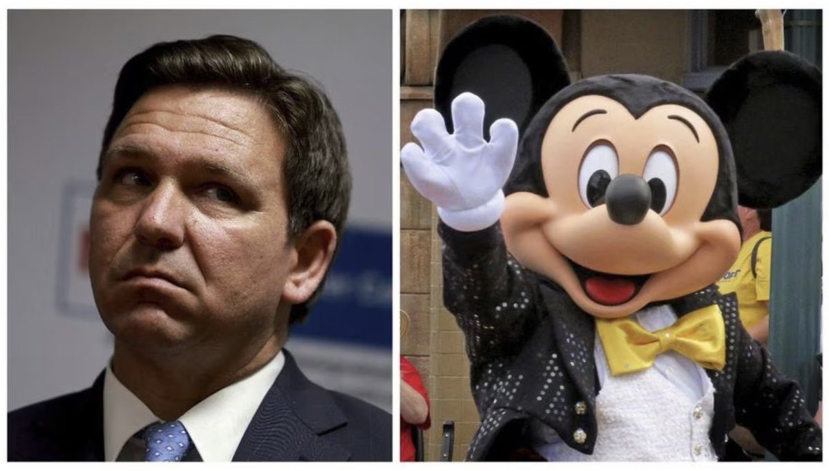 🚨BREAKING: Disney is suing Ron DeSantis, alleging a political effort to hurt its business.