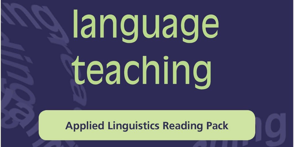 The updated  #appliedlinguistics #ALx reading pack by Language Teaching. A great resource for anyone looking for an MA or PhD topic or reading cutting-edge #appliedlinguistics #ALx research/scholarship. 
via @CambUP_LangLing 
tinyurl.com/ALxReadingPack