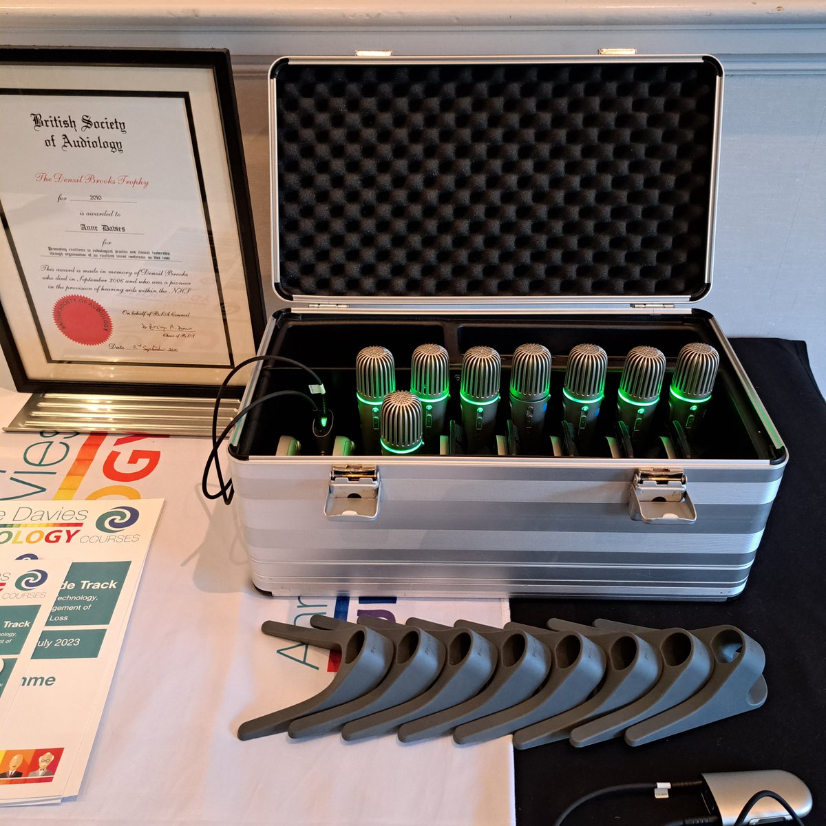 DaviesAnne's tweet photo. Such a privilege to have the Roger SoundField at my courses. It helps everyone hear comfortably, and is an incredible help to reduce my listening fatigue. Thank you Graham Hilton and @Tony Murphy at @phonak for all help and support. https://t.co/fg5wKSPD7m #AudiologyCourses https://t.co/iIeh0m3JfL