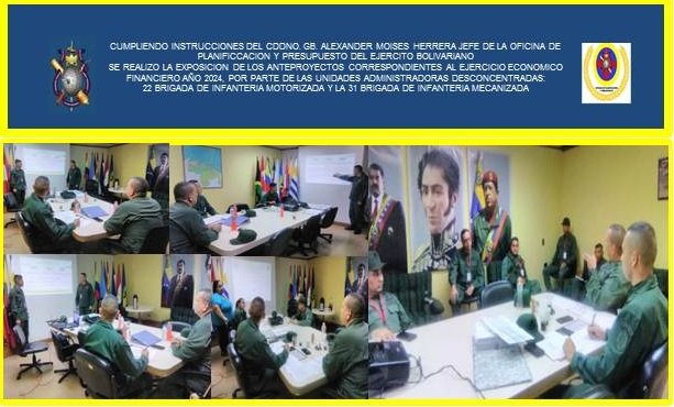 Ofic2019's tweet photo. ✍️#TomaNota// La O.P.P.EJB, continúa atendiendo las exposiciones del Anteproyecto correspondiente al Ejercicio Económico Financiero año 2024 de las U.A.D, en esta oportunidad Expuso la 22 Brig de Infantería Motorizada y la 31 Brig de Infantería Mecanizada.#ConSancionesNada. https://t.co/qhH9CUxyRQ