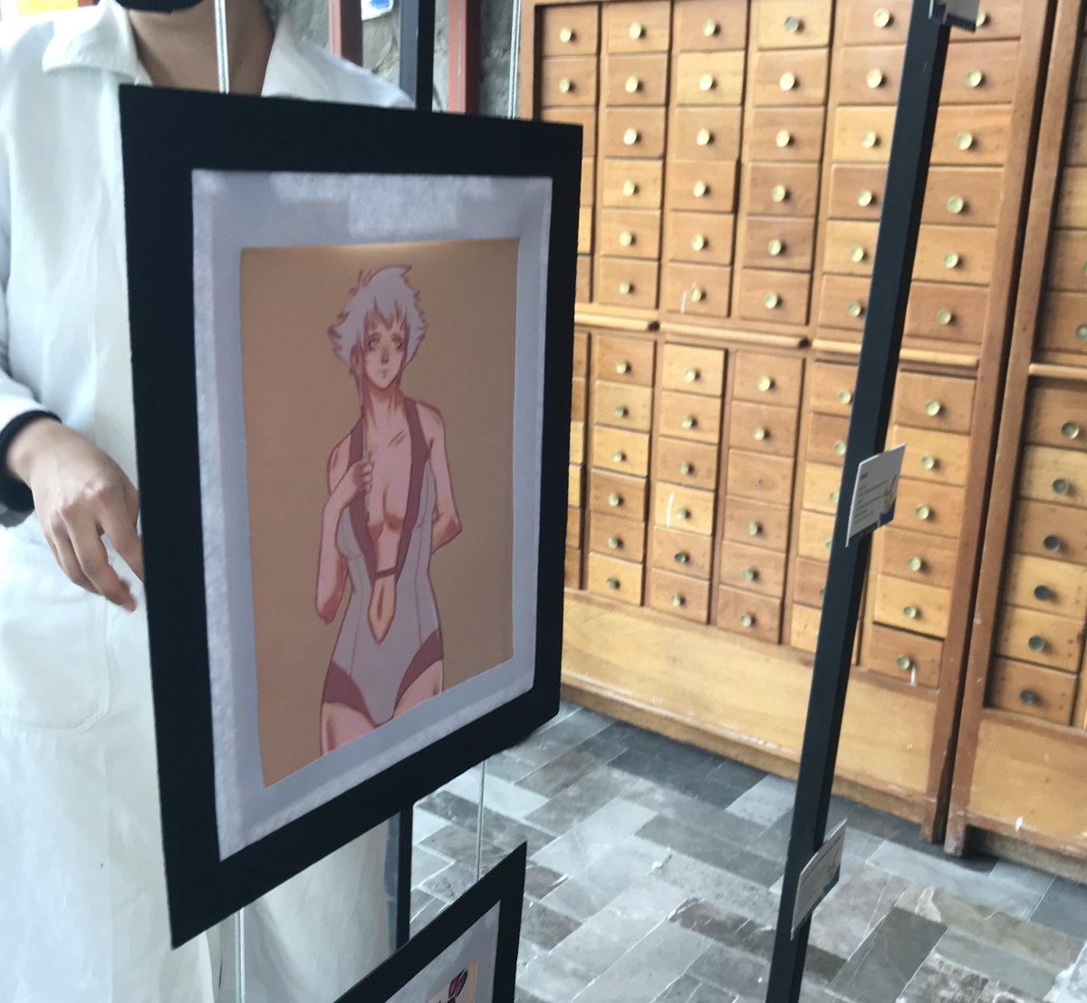 Tuve el honor de que tres dibujos míos fueran expuestos en la exposición "Arte Pop en la juventud" en la Biblioteca Central UNAM