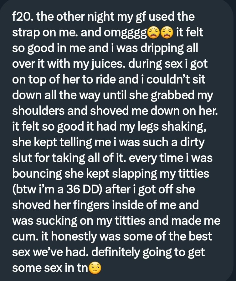 Pervconfession On Twitter She Got Fucked With A Strapon By Her