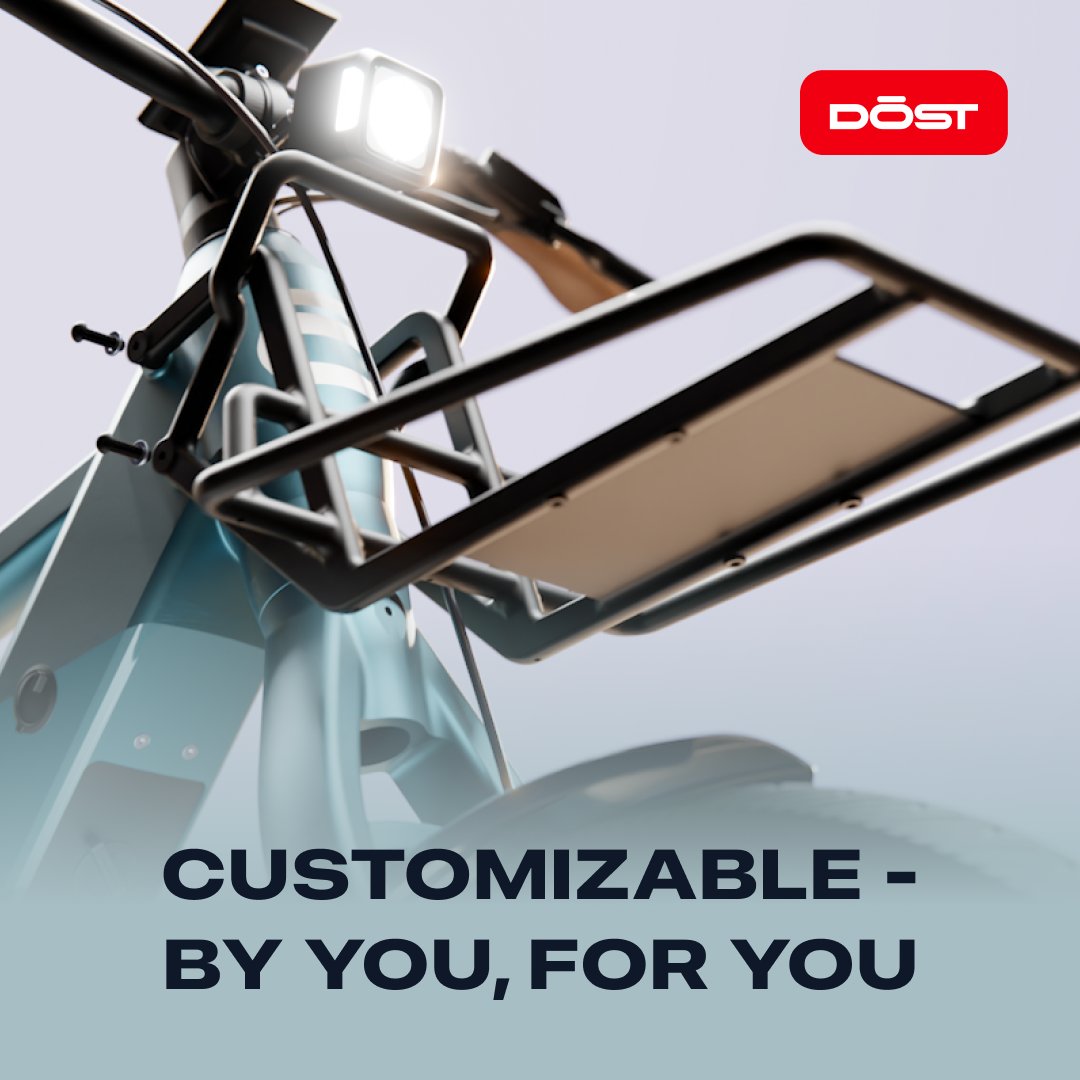 DOSTbikes's tweet photo. No two riders have exactly the same needs. That’s why the Crate Cargo Cruiser has a wide array of clever accessories for both cargo and passengers alike. 

So go ahead. Make the Crate your perfect ride!

Pre-order now at https://t.co/BqY3zZxTSn

#ebikeinnovation #cargoebike https://t.co/BwwGzRQGB1