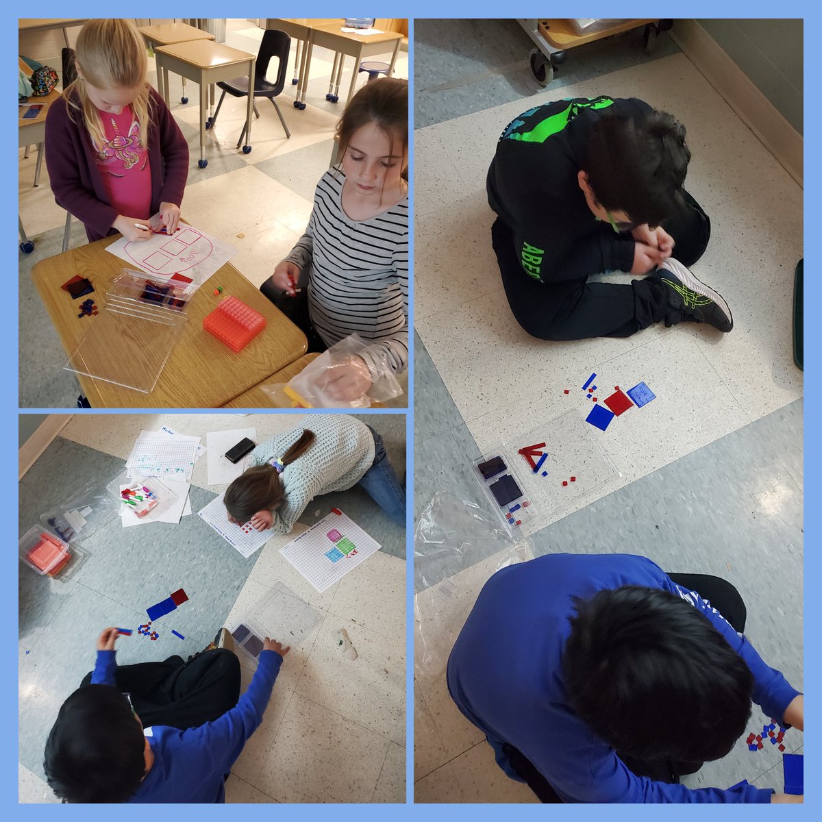 McMarvelous3s's tweet photo. We are working hard every day to prep for EQAO. This group is using their mathematician skills and math tools to support the answer they chose. @DiamondTrailPS https://t.co/H6dWpAZYHs