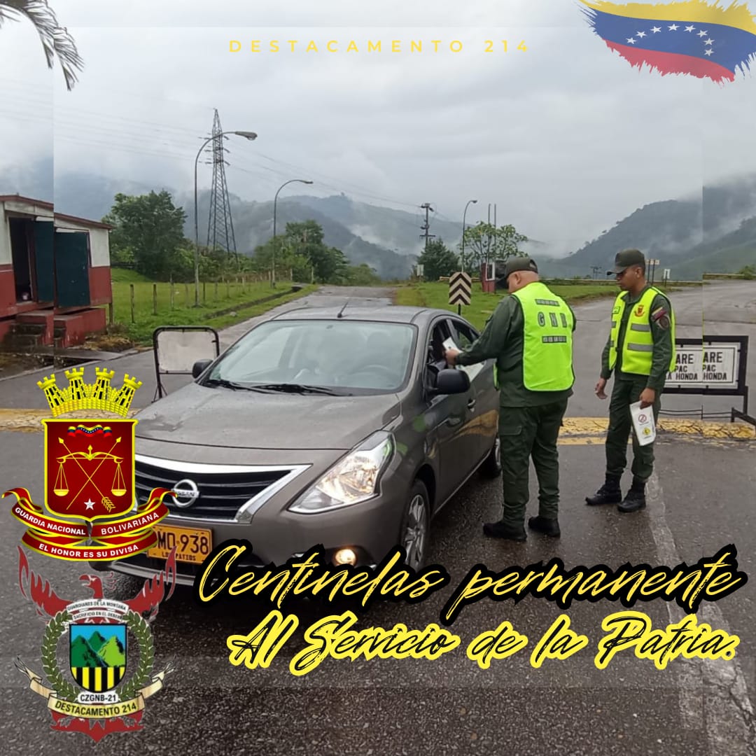 🚔 🇻🇪 La seguridad de nuestro Pueblo es nuestra prioridad. En la Guardia Nacional Bolivariana #GNB Táchira trabajamos arduamente para asegurar que todos estén protegidos. 

#CEOFANB #FANB
.<a href="/Redi_andes/">REDI N° 2 "Los Andes"</a>
.<a href="/GnbGaranteDePaz/">Guardia Nacional Bolivariana</a>