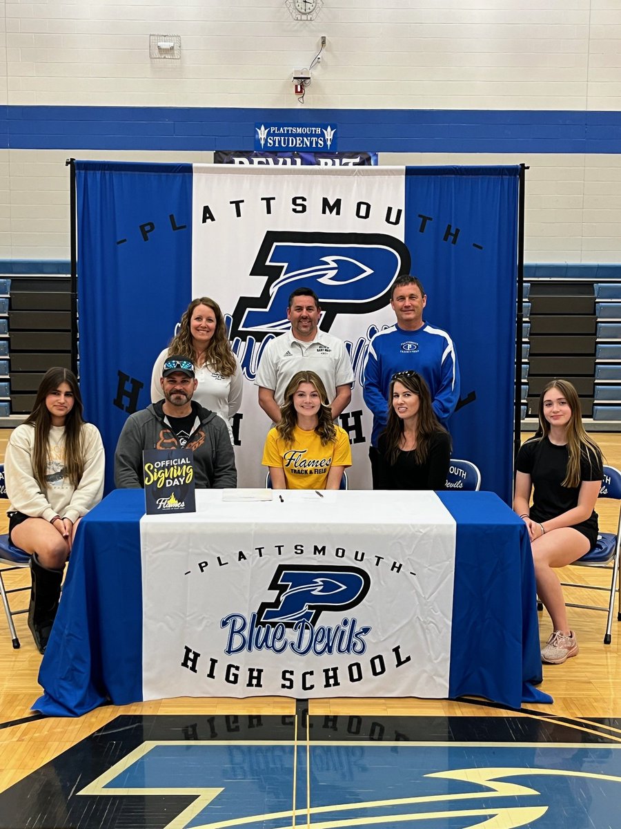 PHSBlueTrack's tweet photo. Congratulations goes out to Natalie Briggs on her signing to College of St Mary's today to compete in Cross Country and Track and Field! #CSMFlames #PRNation https://t.co/fJSUMvexSm