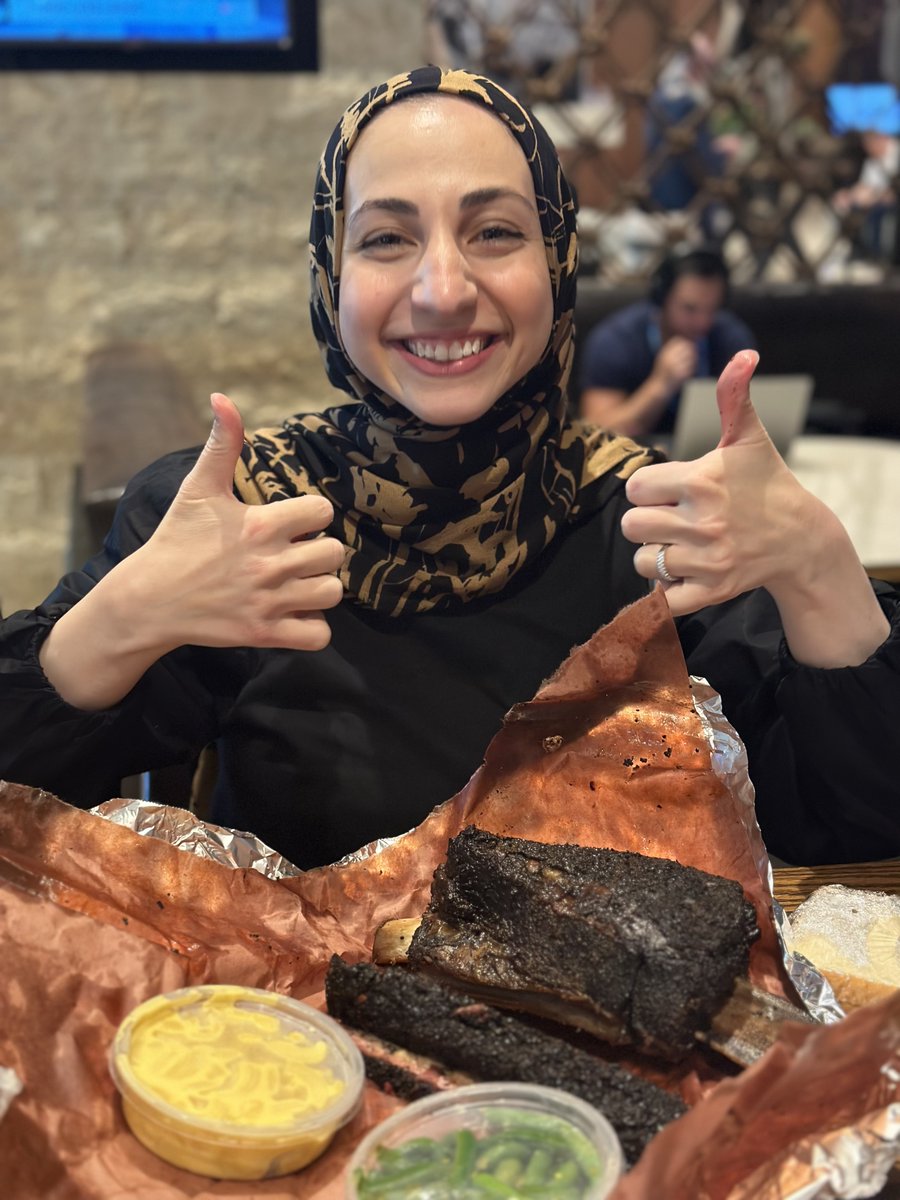 When in Texas...

A3CR2 President <a href="/HebaAlbashaMD/">Heba Albasha, MD</a> says "<a href="/TerryBlacks_BBQ/">Terry Black's Barbecue</a> beef ribs 🍖&gt;&gt;&gt;&gt;&gt;&gt;&gt;" 

#radres #AUR23 <a href="/UCRadRes/">UCRadRes</a> <a href="/EZERads/">Eric England</a> @AURtweet
