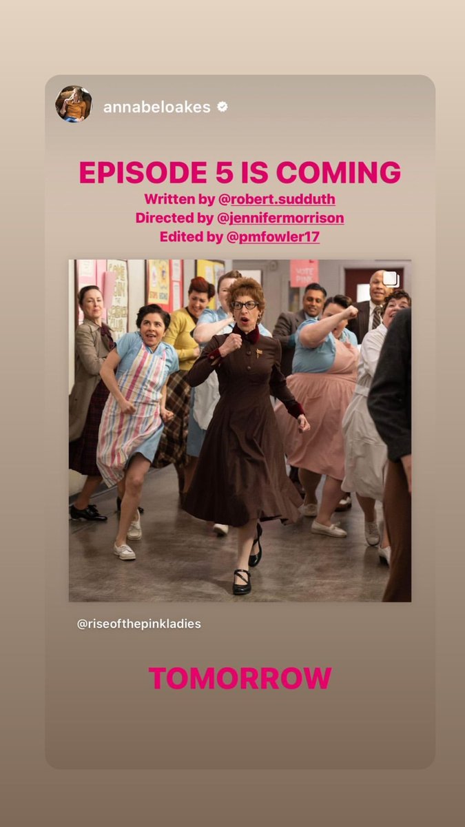 AllAboutJMo's tweet photo. 📱Episode 5 is coming 🎬 Directed by Director Morrison”
📸 @jenmorrisonlive’s Instagram story
#JenniferMorrison #DirectorMorrison #GreaseRiseOfThePinkLadies https://t.co/uYNOIrpUNl