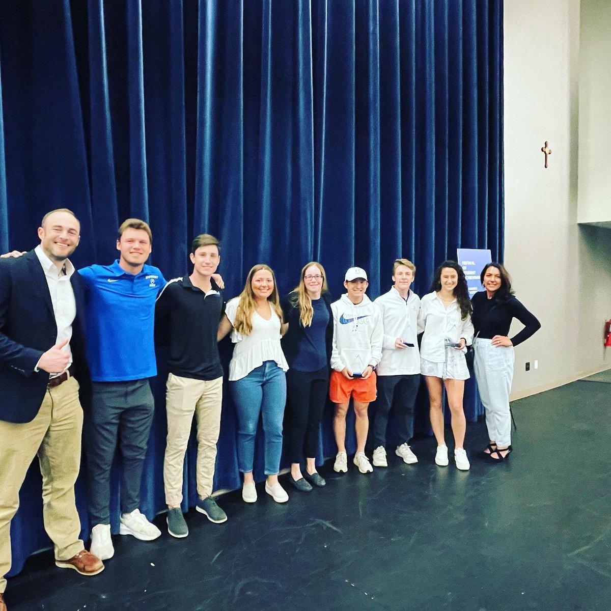 CoachKBayer's tweet photo. We have awesome student-athletes! Congrats to all the Festival of Student Achievement winners. Go Hawks! #RockU @RUhawks https://t.co/j1qs7BmKPc