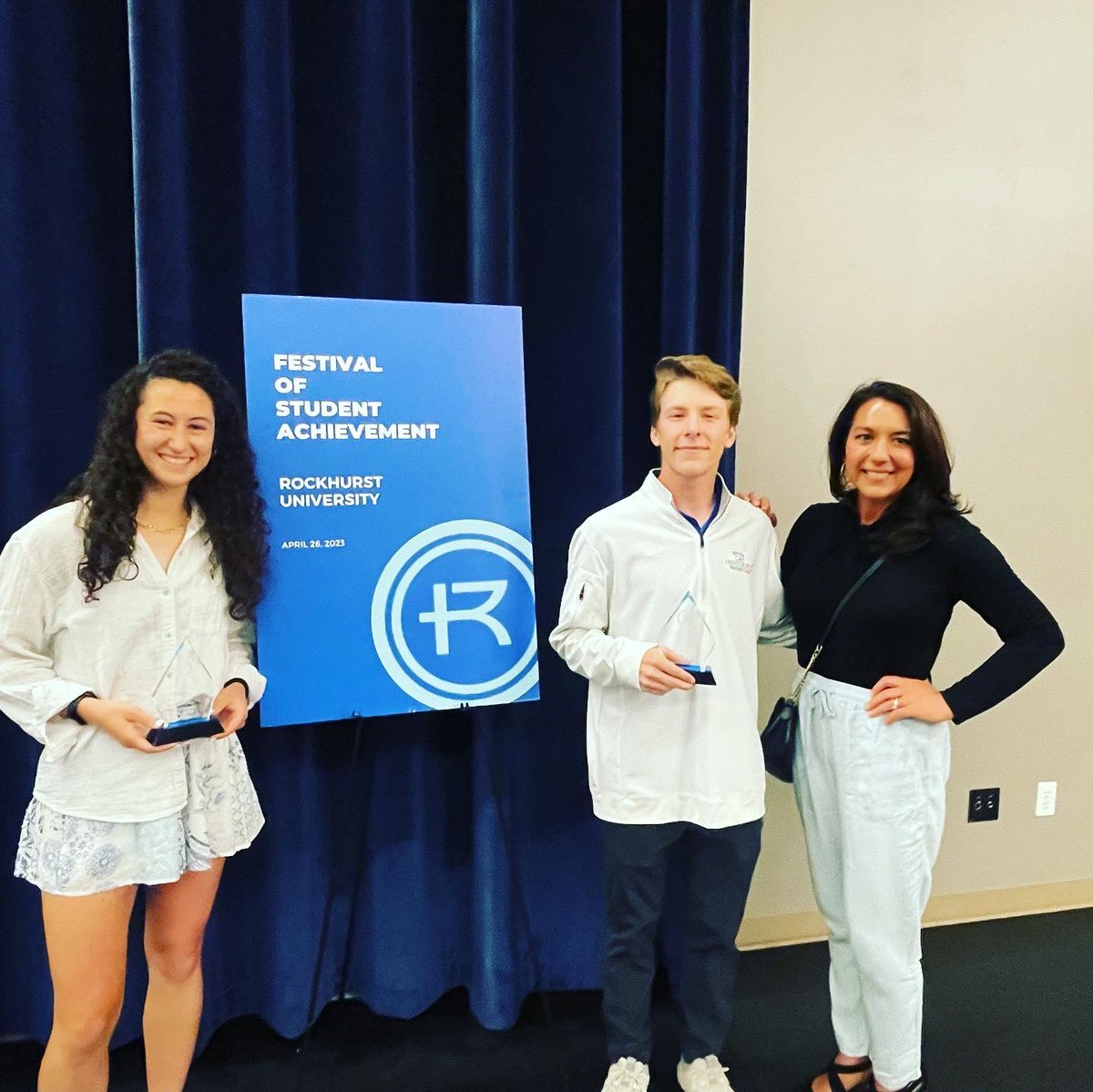 CoachKBayer's tweet photo. We have awesome student-athletes! Congrats to all the Festival of Student Achievement winners. Go Hawks! #RockU @RUhawks https://t.co/j1qs7BmKPc