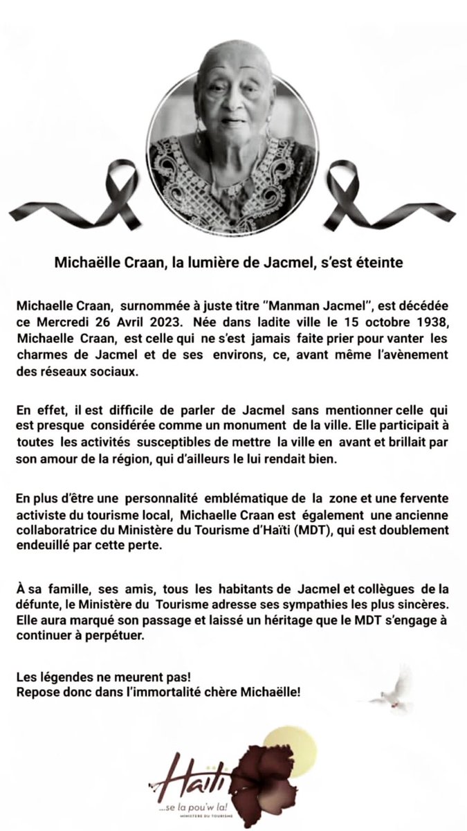 Ministère Tourisme (@mtourismehaiti) on Twitter photo 